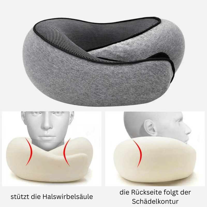 JeyRest - Ergonomisches Nackenkissen für entspannte, schmerzfreie Reisen