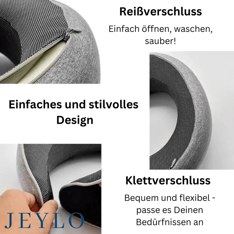 JeyRest - Ergonomisches Nackenkissen für entspannte, schmerzfreie Reisen